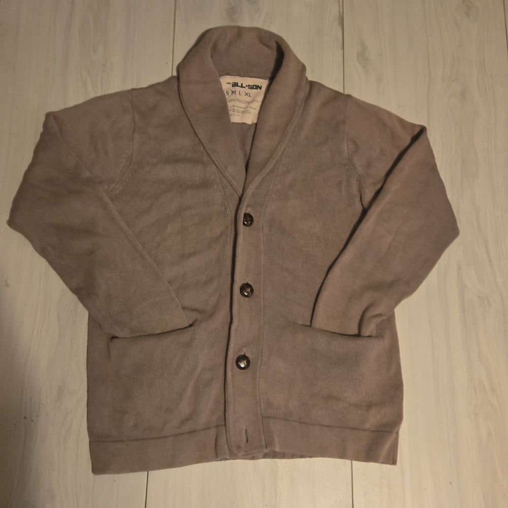 B030 All-Son Taupe Cardigan